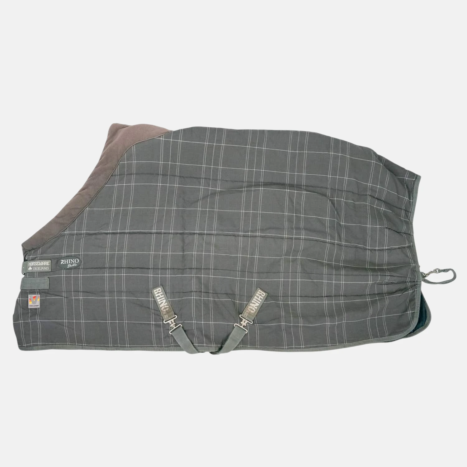 Horseware - Couverture De Box Rhino Original Stable Rug With Vari-Layer 250G Gris